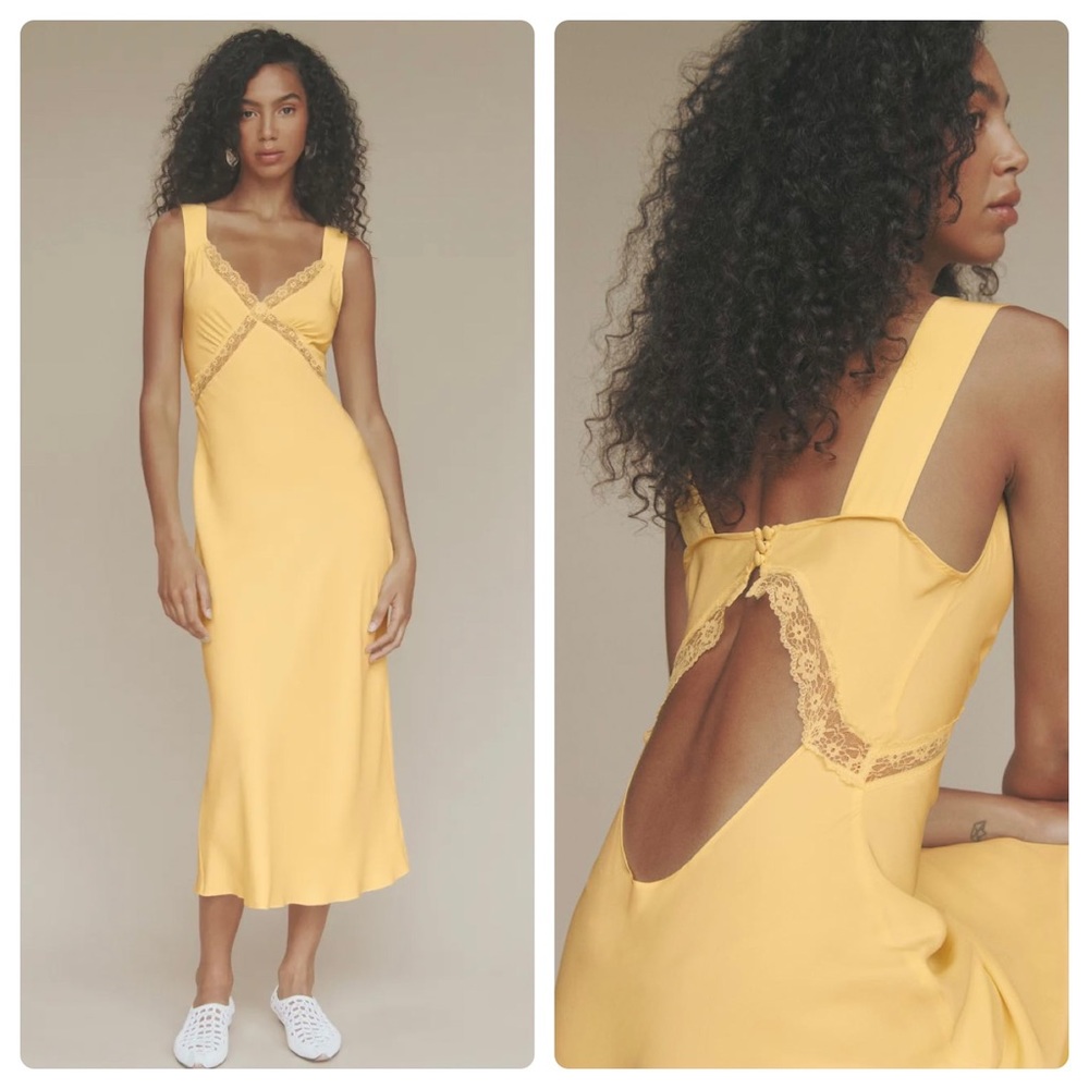 Reformation Provence Silk Dress